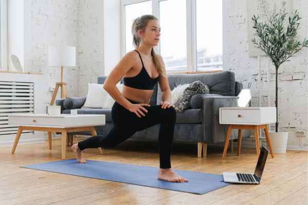 Woman exercising confidently after femiwand treatment Greenock 